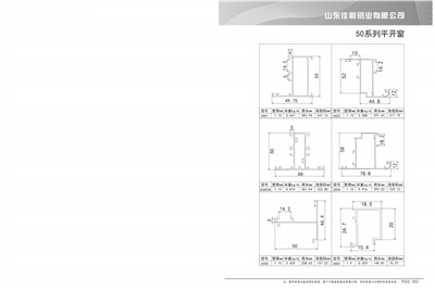 50系列平開窗