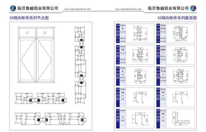 55隔熱斷橋系列